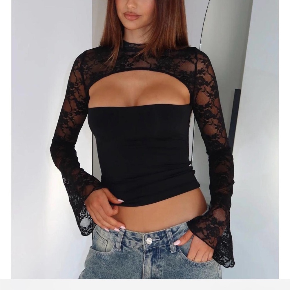Lace tube Top: Women Top- RED ♥️♥️♥️